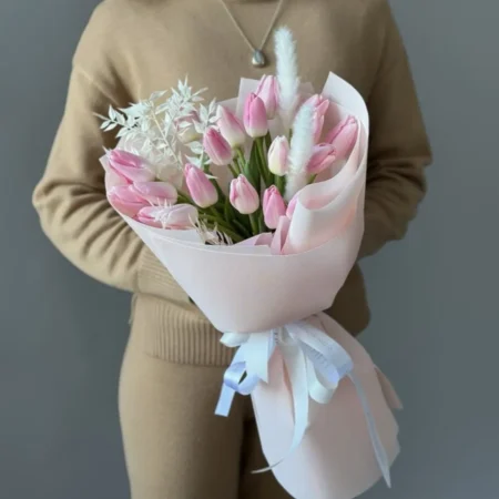 Тюльпаны + сухоцветы