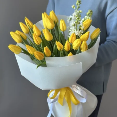 Тюльпаны + матиола